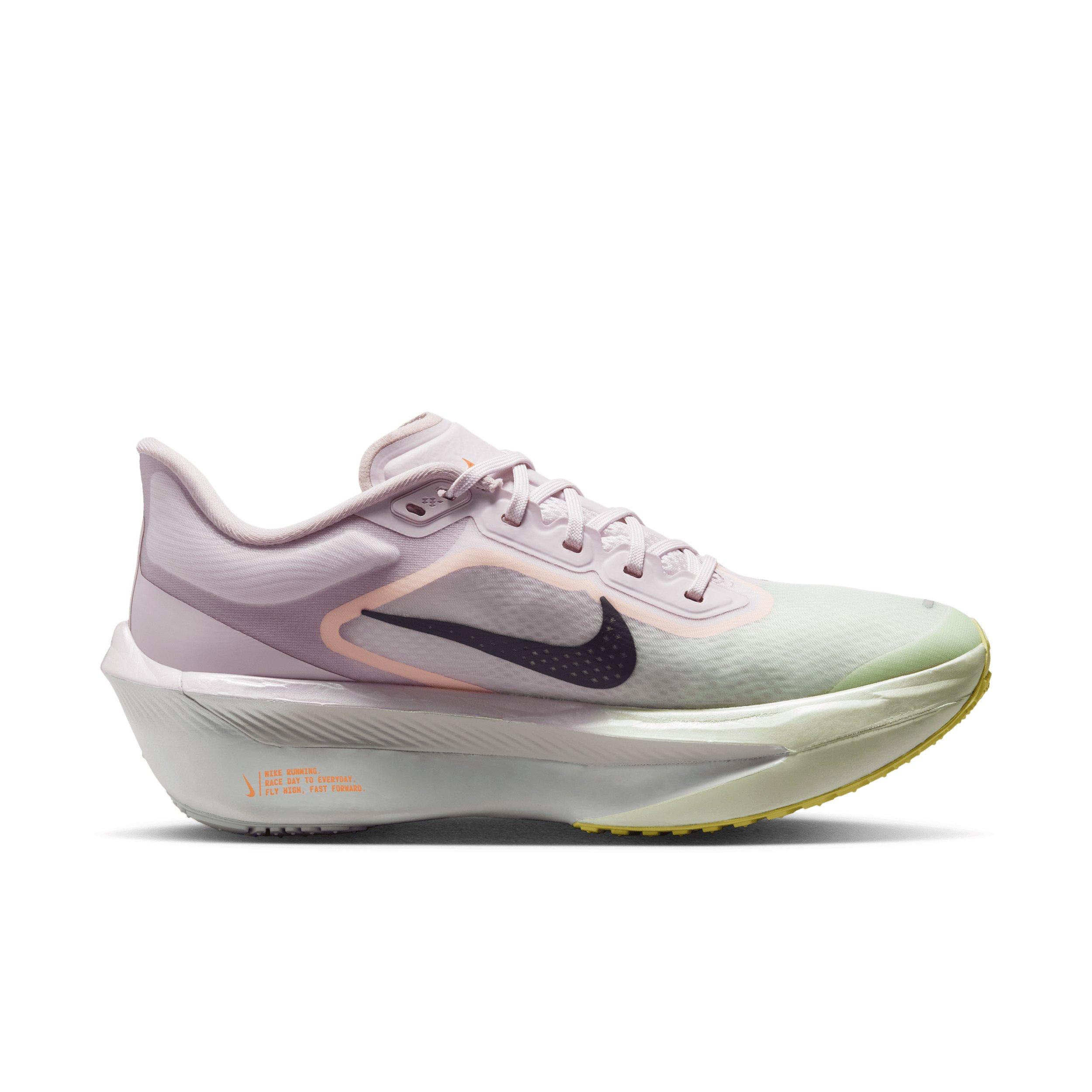 Nike Zoom Fly 6 "Bleached Lilac/Volt Tint/Hyper Crimson/Purple Dynasty" Women's Running Shoe - LILAC/VOLT/CRIMSON/PURPLE